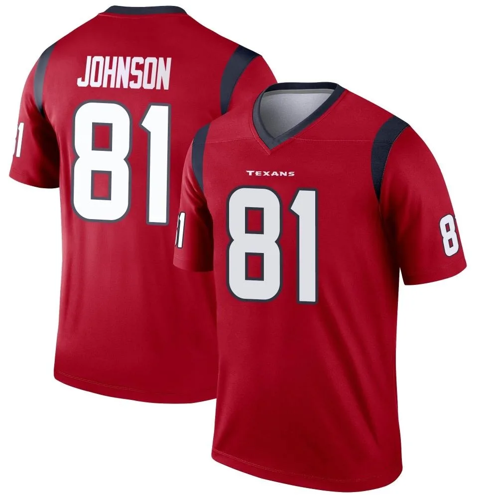 Men's Houston Texans Andre Johnson Nike Legend Red Jersey Men's Houston Texans Andre Johnson Nike Legend Red Jersey