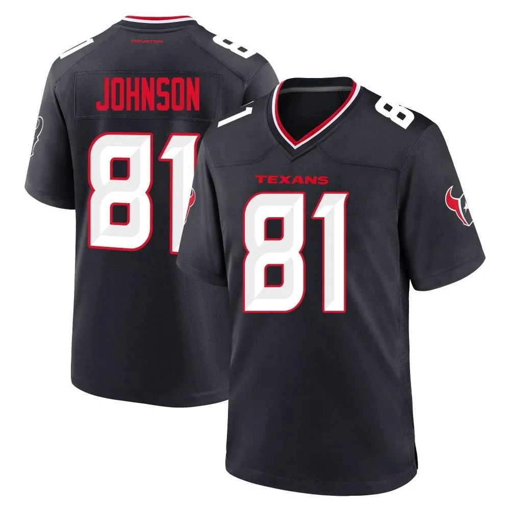 Men's Houston Texans Andre Johnson Nike Team Game Navy Jersey Men's Houston Texans Andre Johnson Nike Team Game Navy Jersey
