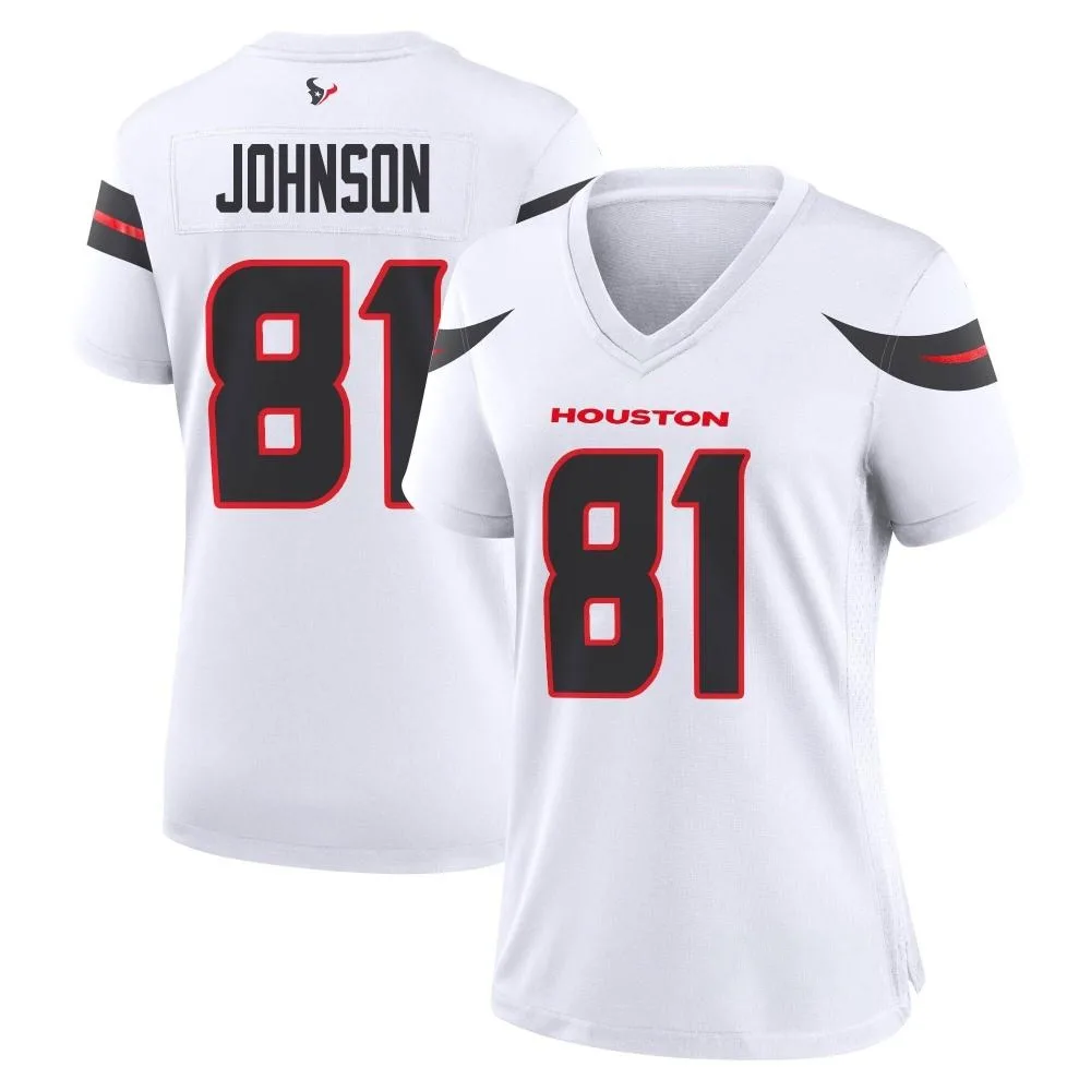 Women's Houston Texans Andre Johnson Nike Game White Jersey Women's Houston Texans Andre Johnson Nike Game White Jersey