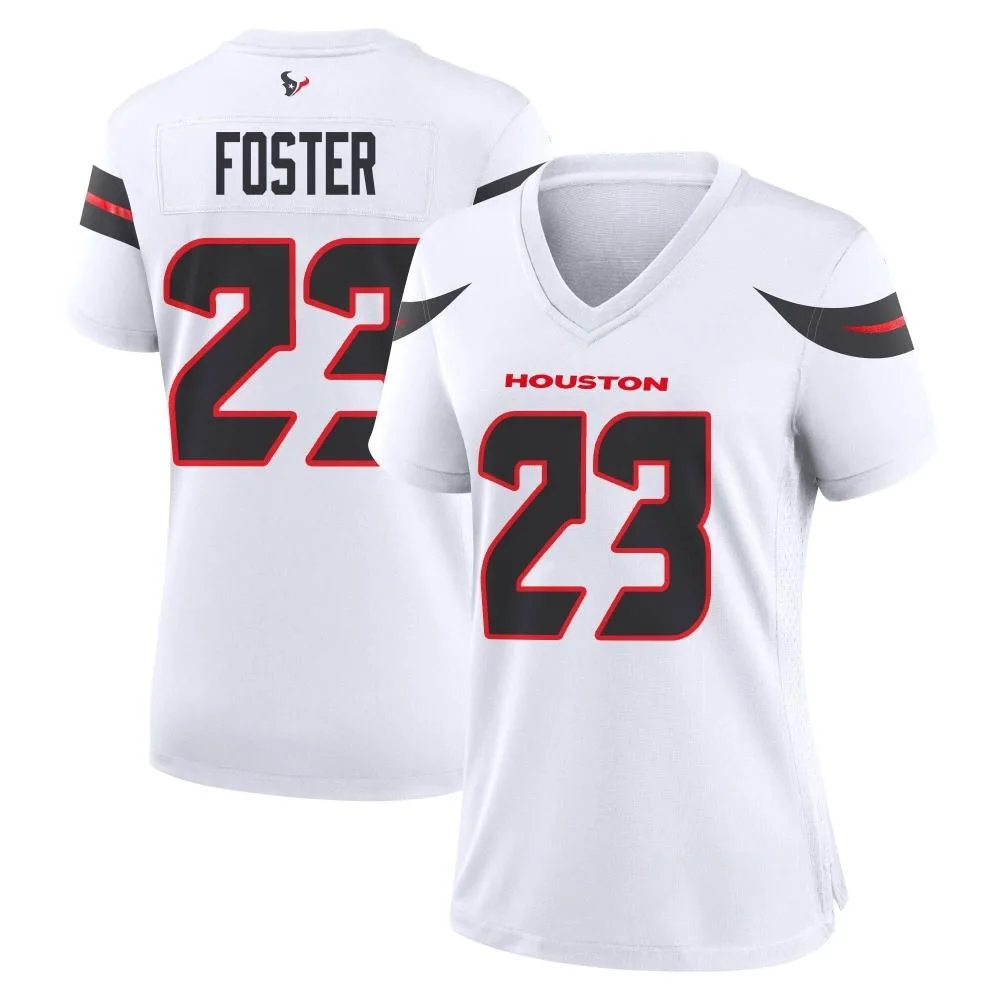 Women's Houston Texans Arian Foster Nike Game White Jersey Women's Houston Texans Arian Foster Nike Game White Jersey