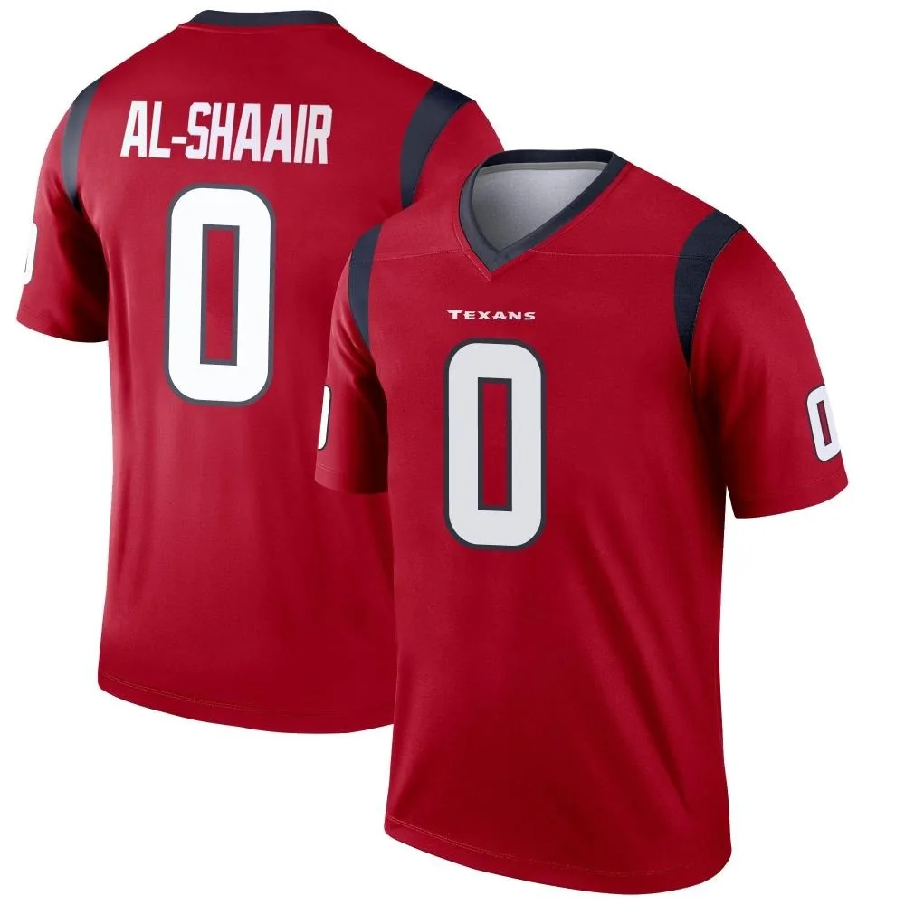 Men's Houston Texans Azeez Al-Shaair Nike Legend Red Jersey Men's Houston Texans Azeez Al-Shaair Nike Legend Red Jersey