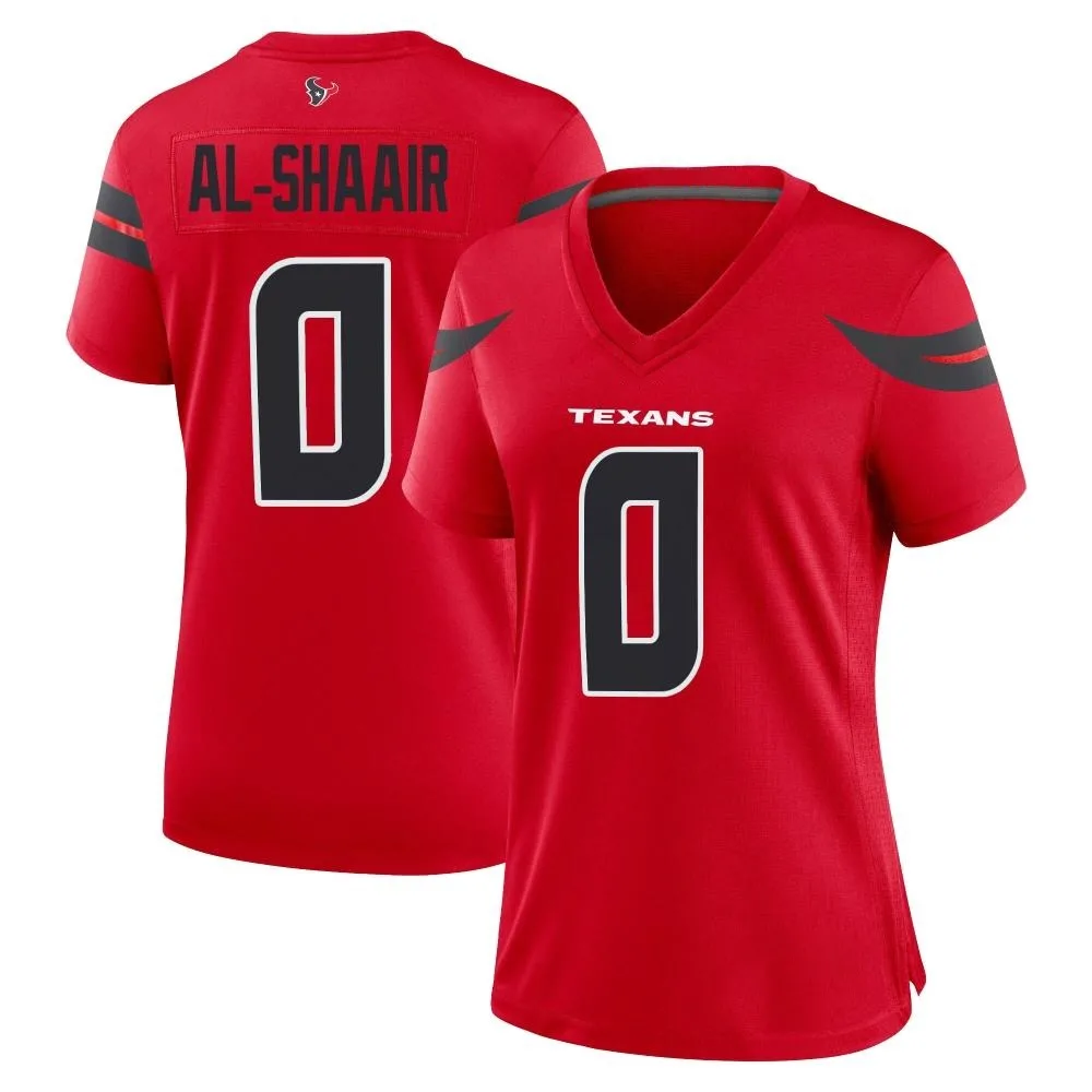 Women's Houston Texans Azeez Al-Shaair Nike Alternate Game Red Jersey Women's Houston Texans Azeez Al-Shaair Nike Alternate Game Red Jersey