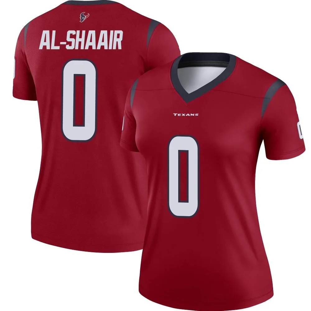 Women's Houston Texans Azeez Al-Shaair Nike Legend Red Jersey Women's Houston Texans Azeez Al-Shaair Nike Legend Red Jersey