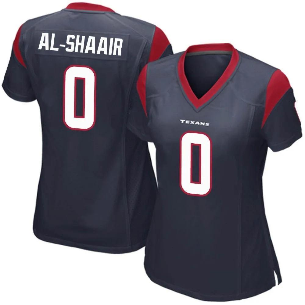 Women's Houston Texans Azeez Al-Shaair Nike Team Color Game Navy Blue Jersey Women's Houston Texans Azeez Al-Shaair Nike Team Color Game Navy Blue Jersey