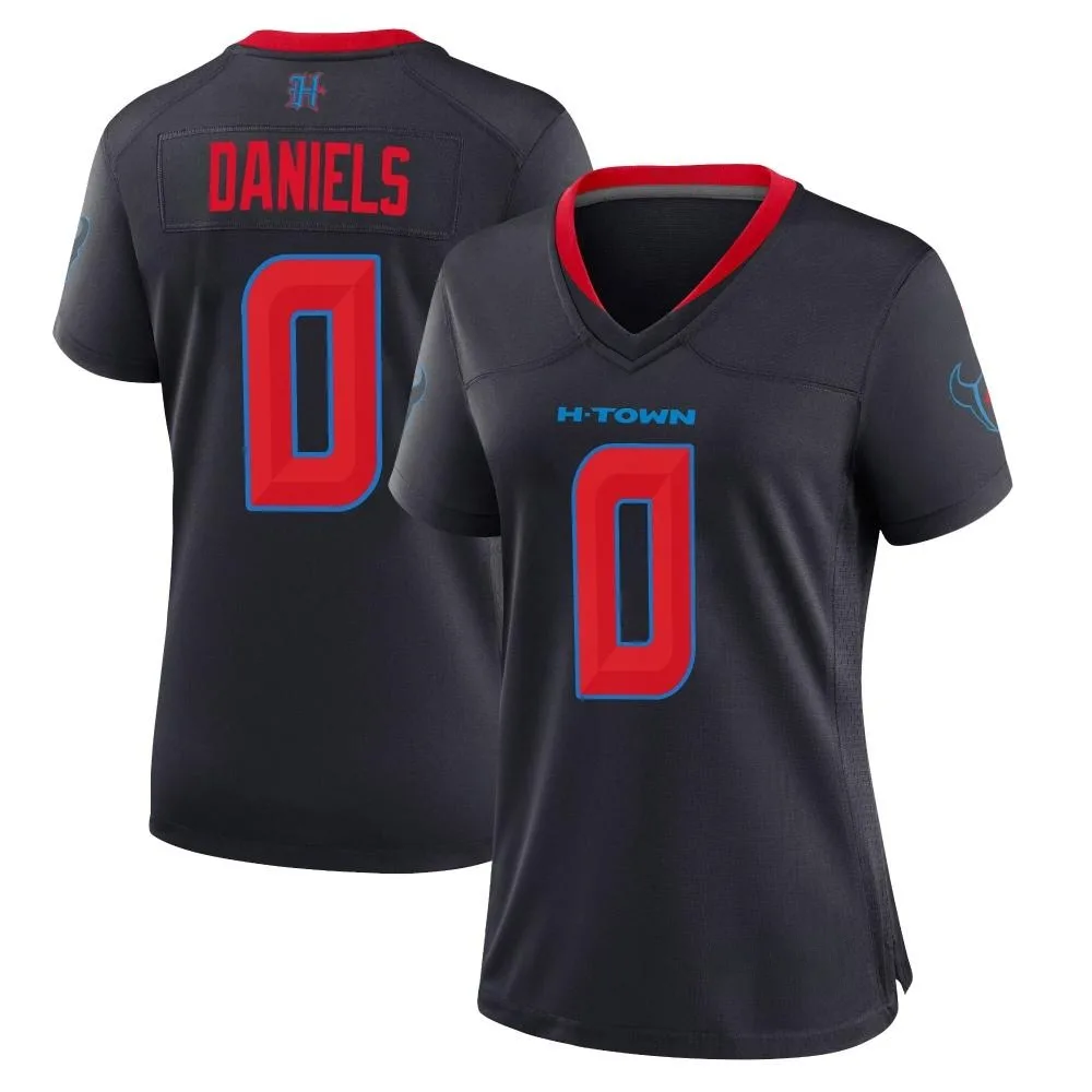 Women's Houston Texans Braeden Daniels Nike 2nd Alternate Game Navy Jersey Women's Houston Texans Braeden Daniels Nike 2nd Alternate Game Navy Jersey