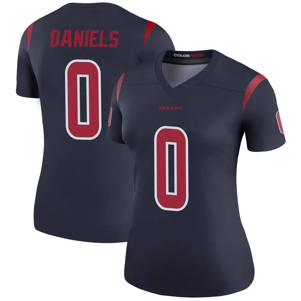 Women's Houston Texans Braeden Daniels Nike Color Rush Legend Navy Jersey Women's Houston Texans Braeden Daniels Nike Color Rush Legend Navy Jersey