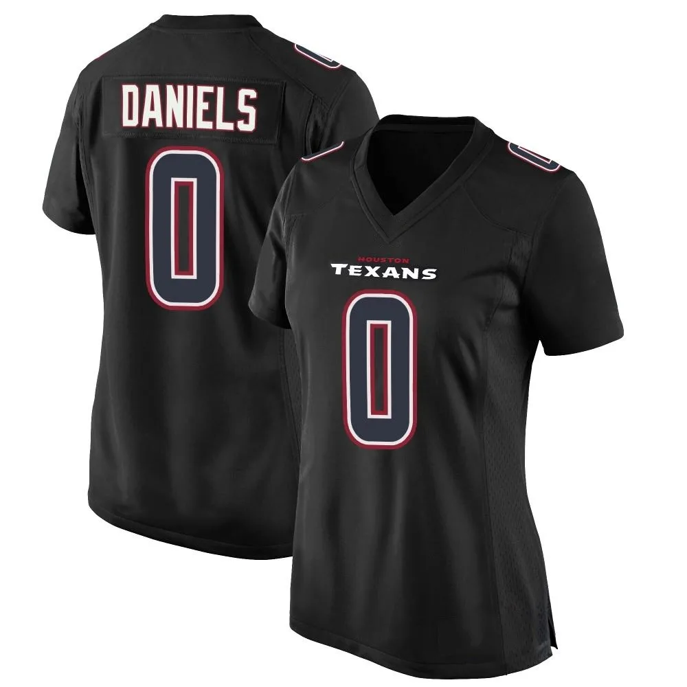 Women's Houston Texans Braeden Daniels Nike Fashion Game Black Jersey Women's Houston Texans Braeden Daniels Nike Fashion Game Black Jersey