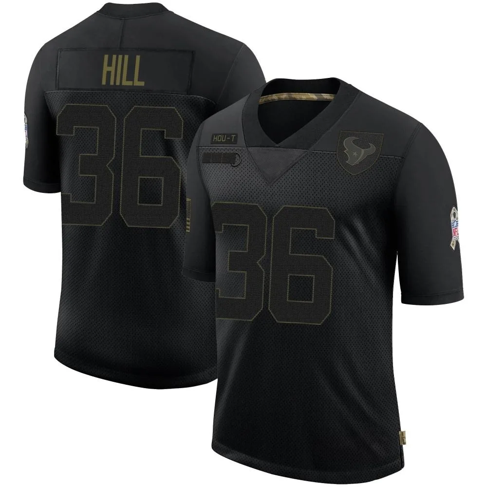 Men's Houston Texans Brandon Hill Nike 2020 Salute To Service Limited Black Jersey Men's Houston Texans Brandon Hill Nike 2020 Salute To Service Limited Black Jersey