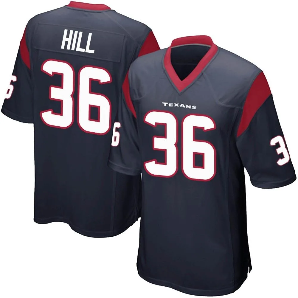 Men's Houston Texans Brandon Hill Nike Team Color Game Navy Blue Jersey Men's Houston Texans Brandon Hill Nike Team Color Game Navy Blue Jersey