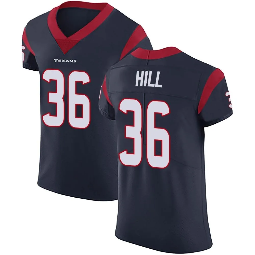 Men's Houston Texans Brandon Hill Nike Team Color Vapor Untouchable Elite Navy Blue Jersey