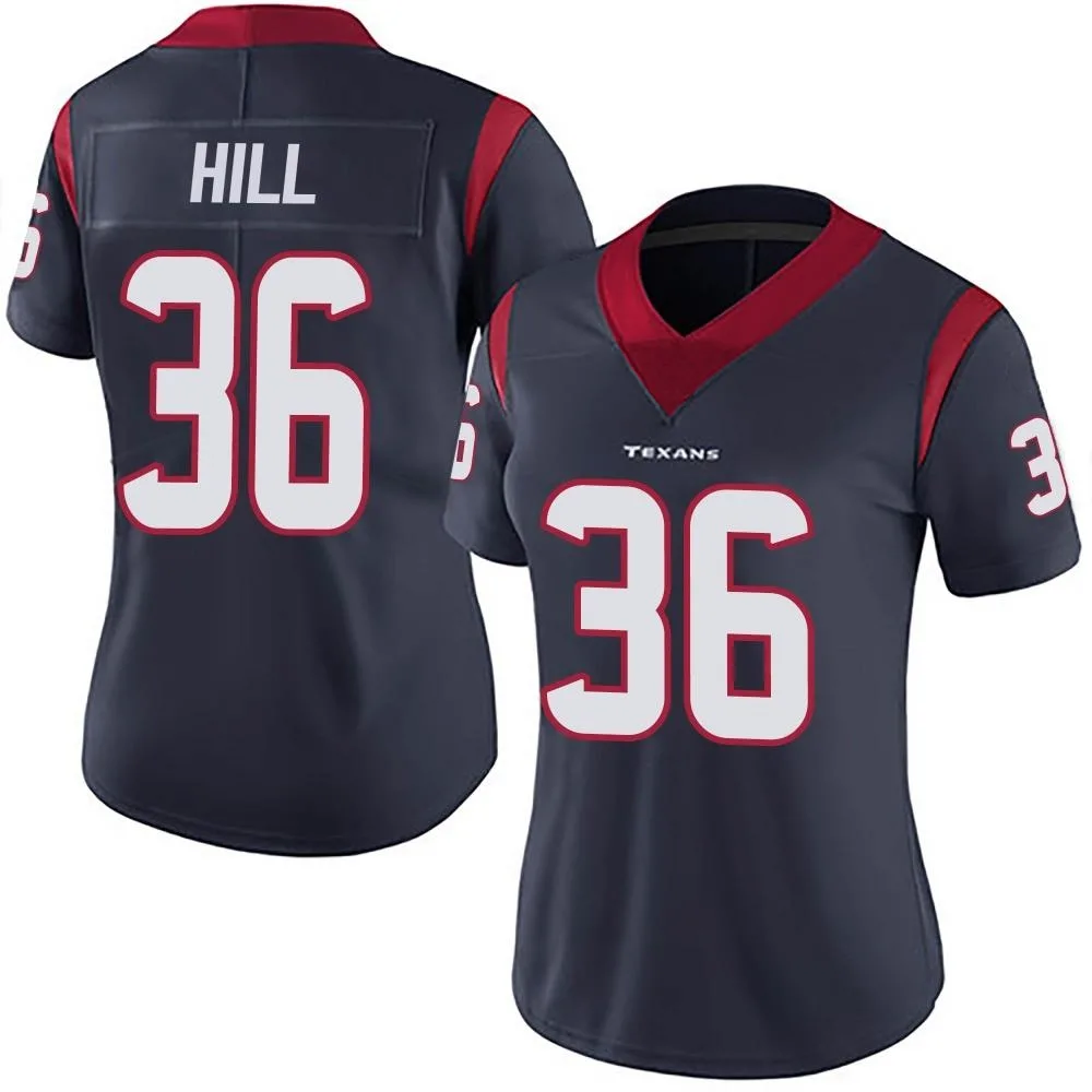 Women's Houston Texans Brandon Hill Nike Team Color Vapor Untouchable Limited Navy Blue Jersey