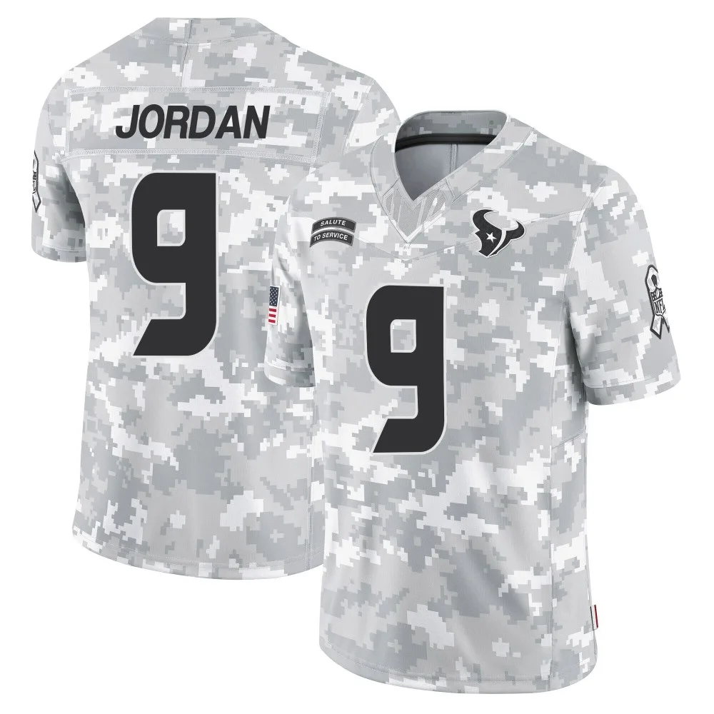 Men's Houston Texans Brevin Jordan Nike 2024 Salute to Service Limited Arctic Camo Jersey Men's Houston Texans Brevin Jordan Nike 2024 Salute to Service Limited Arctic Camo Jersey