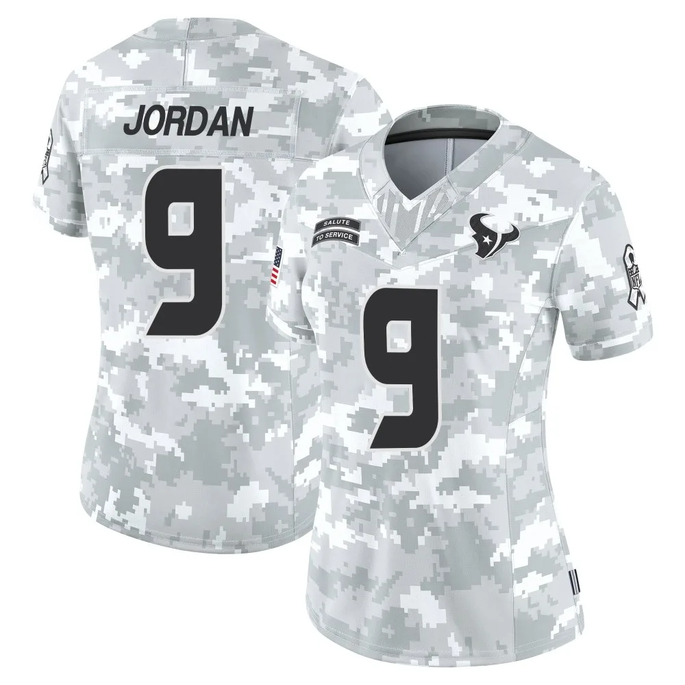 Women's Houston Texans Brevin Jordan Nike 2024 Salute to Service Limited Arctic Camo Jersey Women's Houston Texans Brevin Jordan Nike 2024 Salute to Service Limited Arctic Camo Jersey