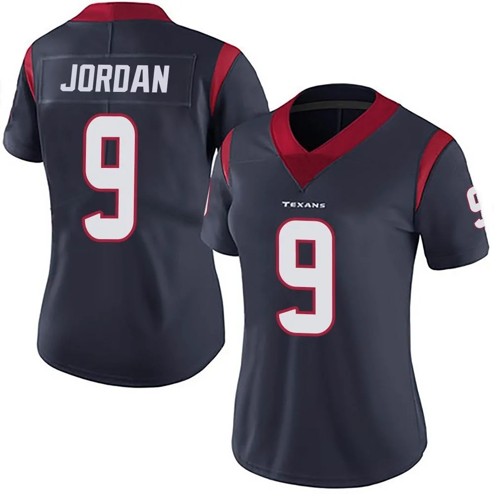 Women's Houston Texans Brevin Jordan Nike Team Color Vapor Untouchable Limited Navy Blue Jersey