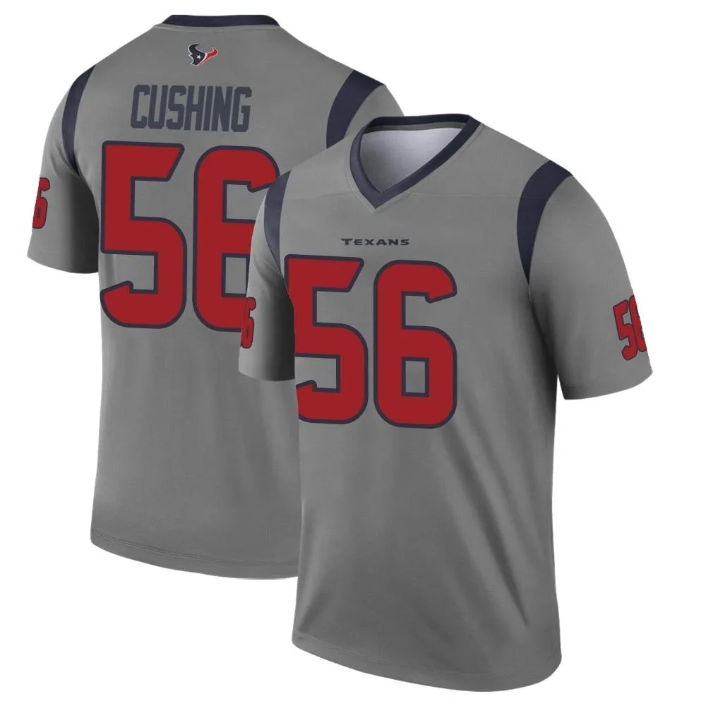 Men's Houston Texans Brian Cushing Nike Inverted Legend Gray Jersey Men's Houston Texans Brian Cushing Nike Inverted Legend Gray Jersey