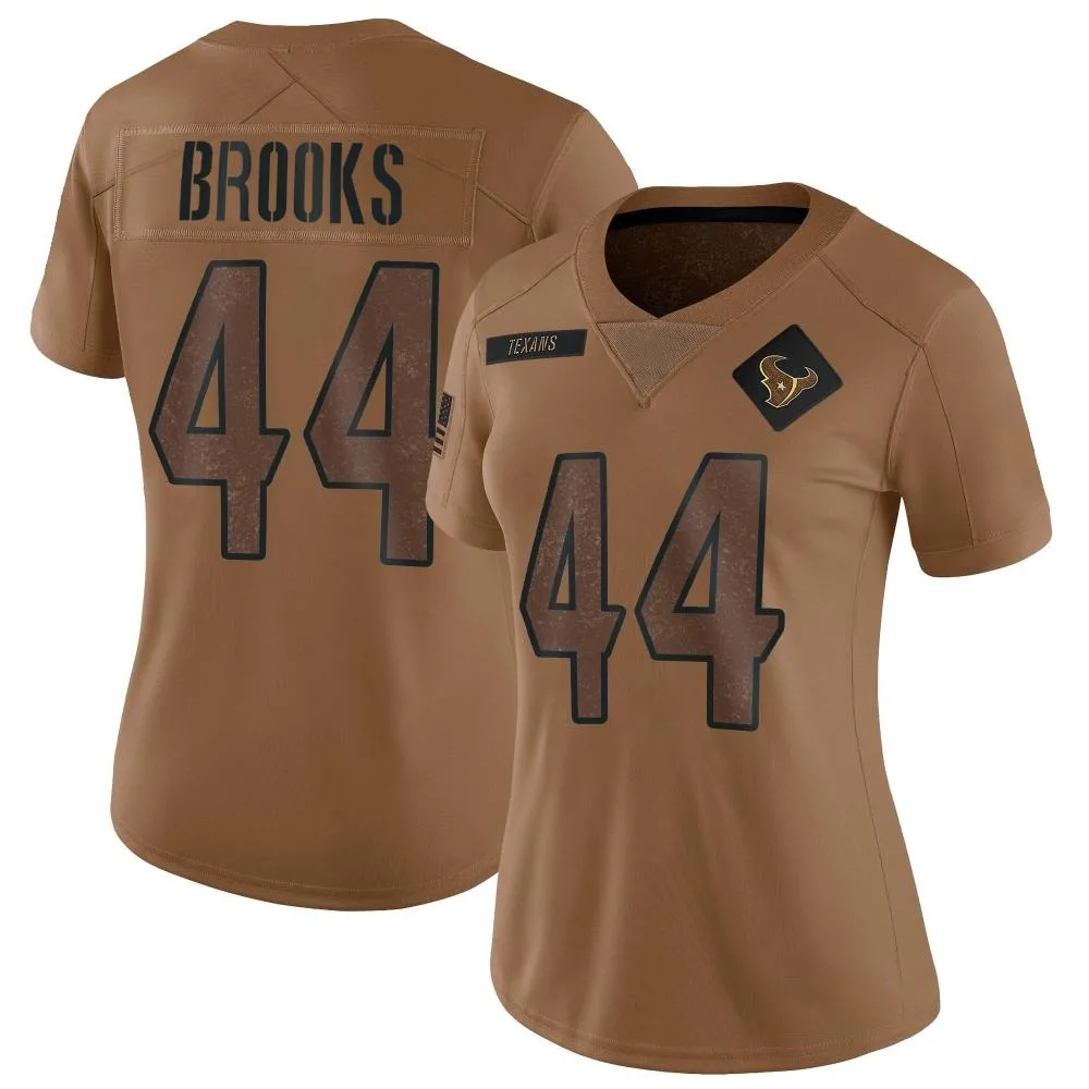 Women's Houston Texans British Brooks Nike 2023 Salute To Service Limited Brown Jersey Women's Houston Texans British Brooks Nike 2023 Salute To Service Limited Brown Jersey