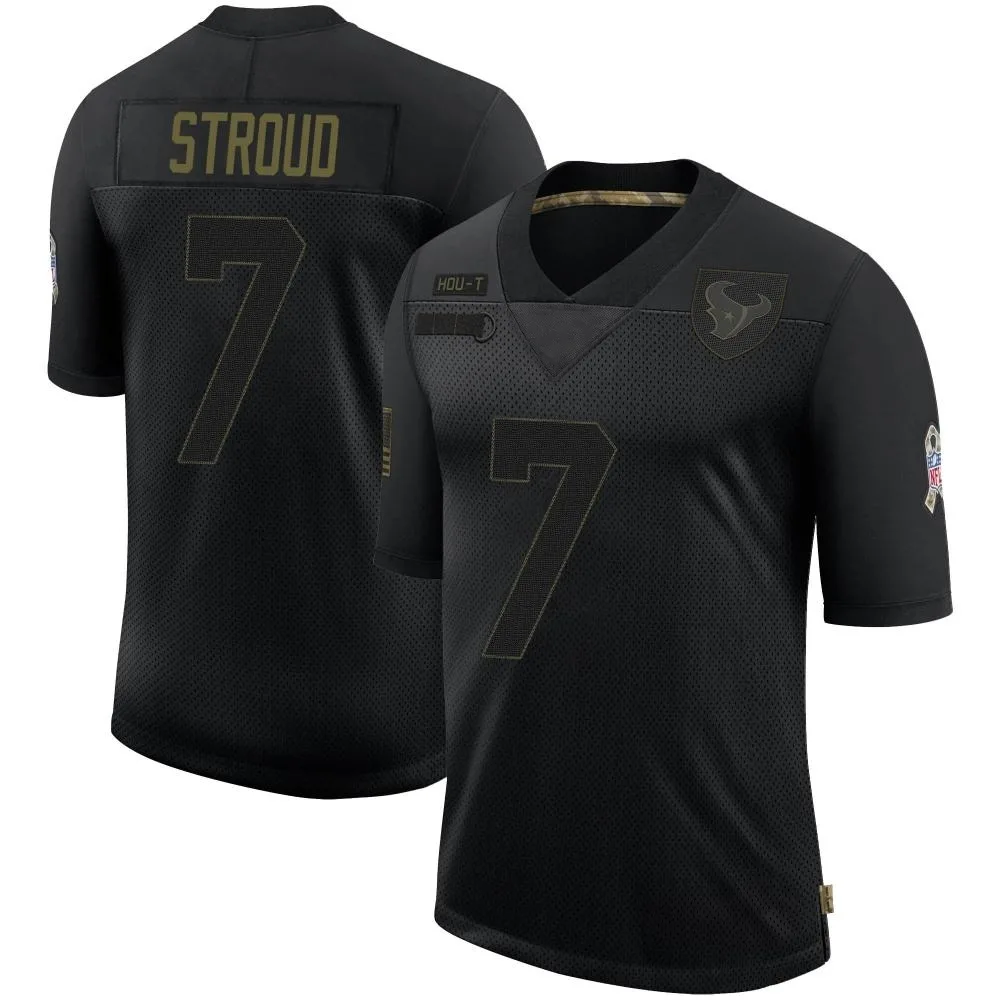 Men's Houston Texans C.j. Stroud Nike 2020 Salute To Service Limited Black Jersey Men's Houston Texans C.j. Stroud Nike 2020 Salute To Service Limited Black Jersey