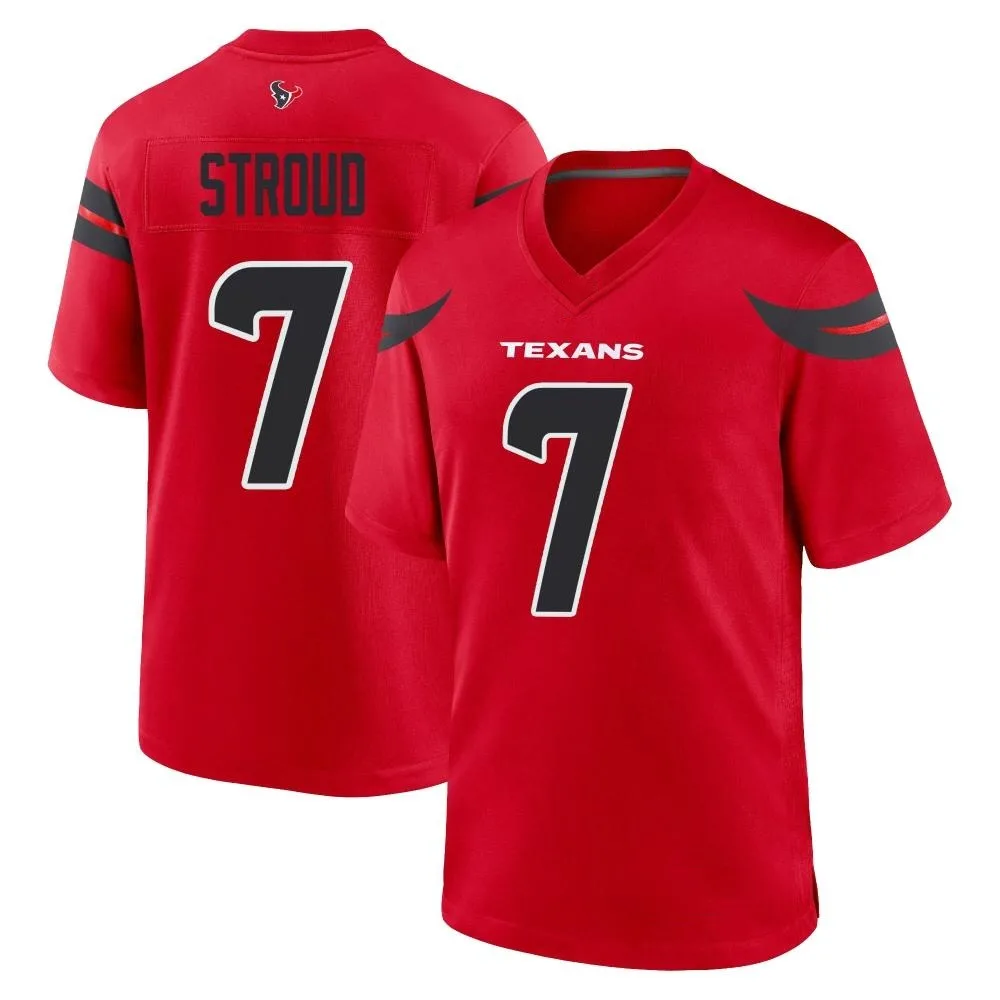 Men's Houston Texans C.j. Stroud Nike Alternate Game Red Jersey Men's Houston Texans C.j. Stroud Nike Alternate Game Red Jersey