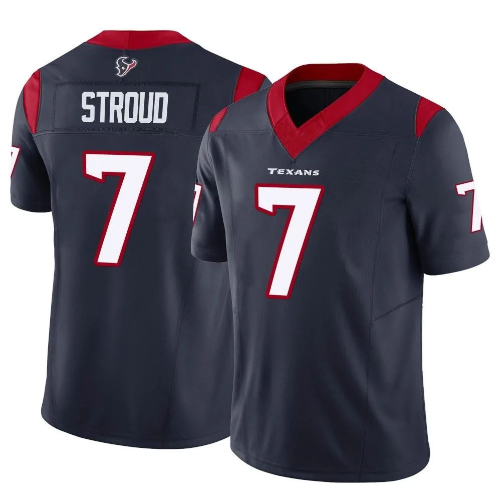 Men's Houston Texans C.j. Stroud Nike Vapor F.U.S.E. Limited Navy Jersey Men's Houston Texans C.j. Stroud Nike Vapor F.U.S.E. Limited Navy Jersey