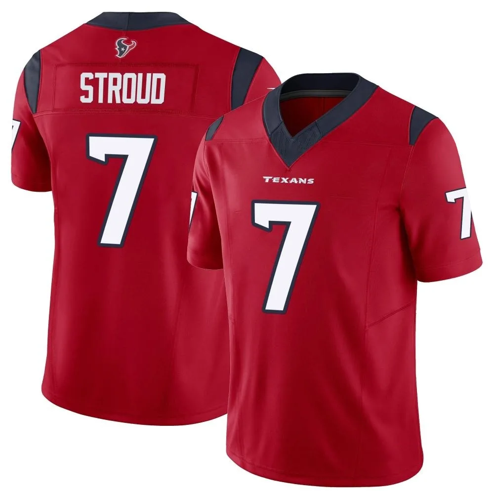 Men's Houston Texans C.j. Stroud Nike Vapor F.U.S.E. Limited Red Jersey Men's Houston Texans C.j. Stroud Nike Vapor F.U.S.E. Limited Red Jersey