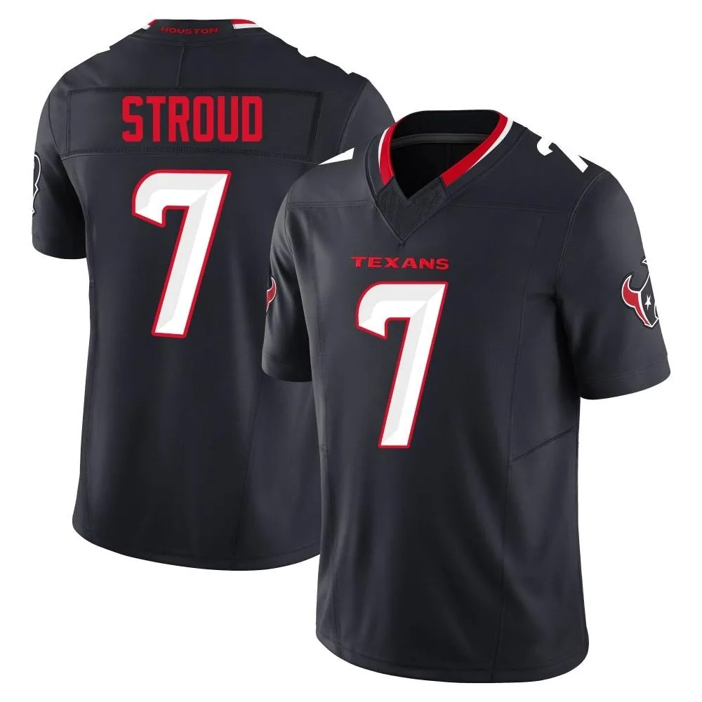 Youth Houston Texans C.j. Stroud Nike Alternate Vapor F.U.S.E. Limited Navy Jersey Youth Houston Texans C.j. Stroud Nike Alternate Vapor F.U.S.E. Limited Navy Jersey