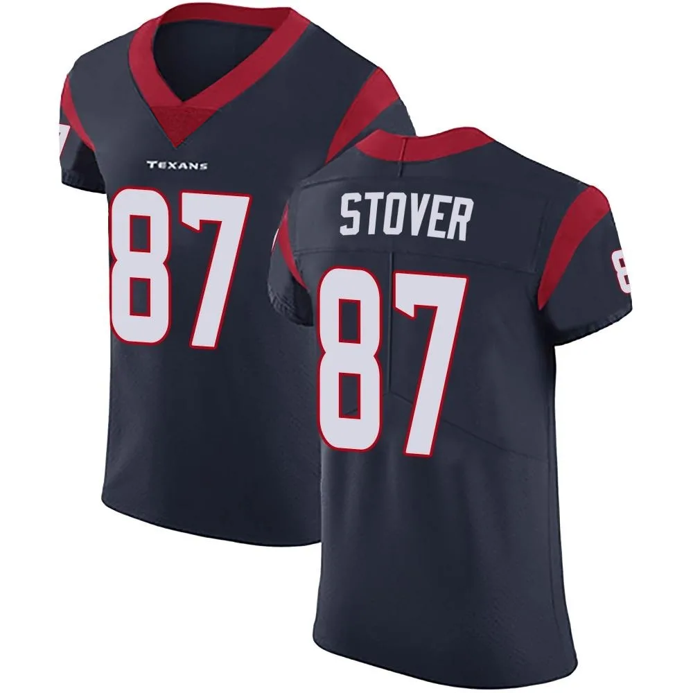 Men's Houston Texans Cade Stover Nike Team Color Vapor Untouchable Elite Navy Blue Jersey Men's Houston Texans Cade Stover Nike Team Color Vapor Untouchable Elite Navy Blue Jersey