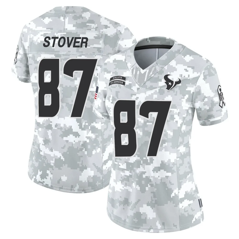 Women's Houston Texans Cade Stover Nike 2024 Salute to Service Limited Arctic Camo Jersey Women's Houston Texans Cade Stover Nike 2024 Salute to Service Limited Arctic Camo Jersey