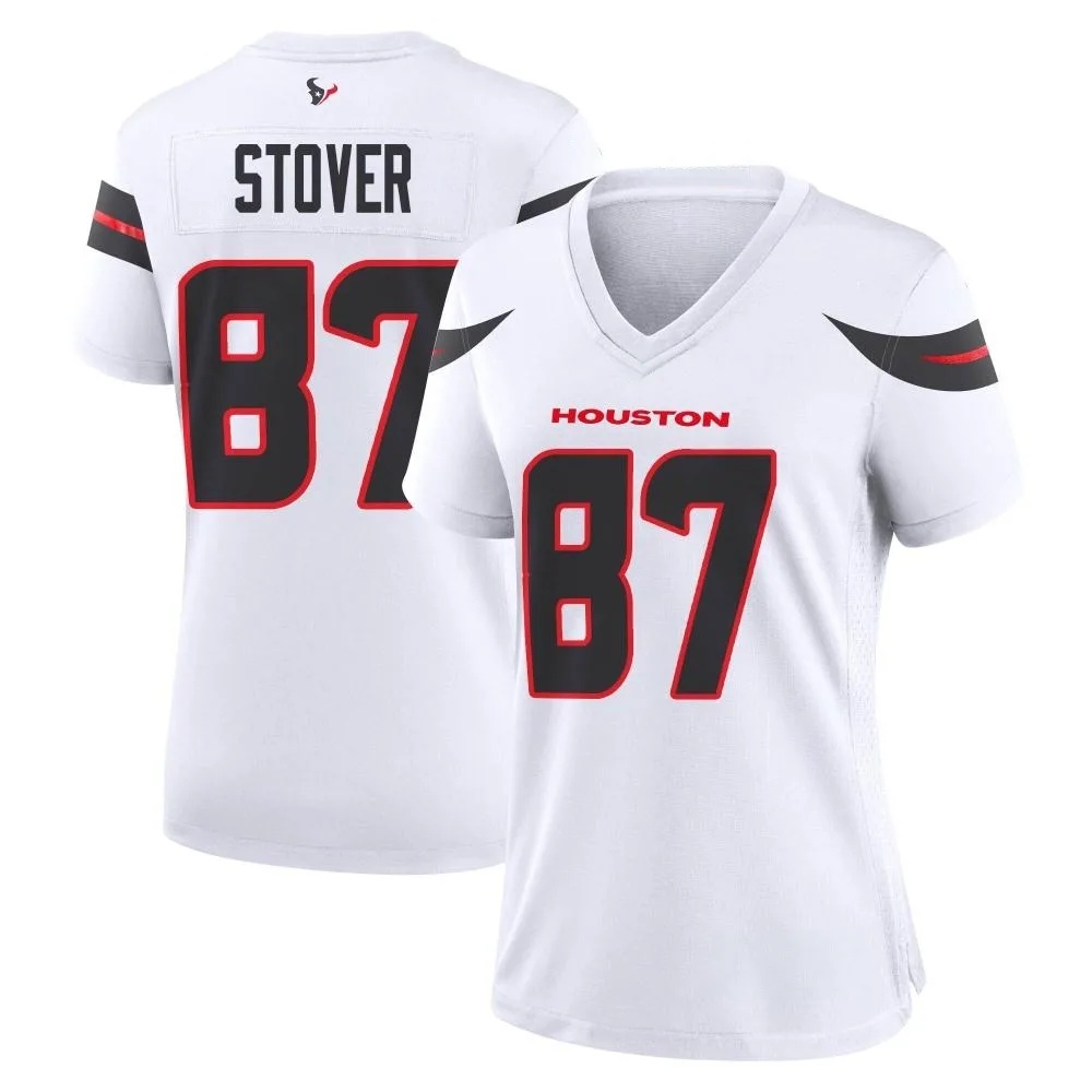 Women's Houston Texans Cade Stover Nike Game White Jersey Women's Houston Texans Cade Stover Nike Game White Jersey