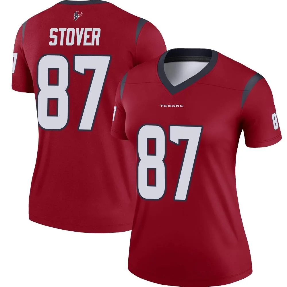 Women's Houston Texans Cade Stover Nike Legend Red Jersey Women's Houston Texans Cade Stover Nike Legend Red Jersey
