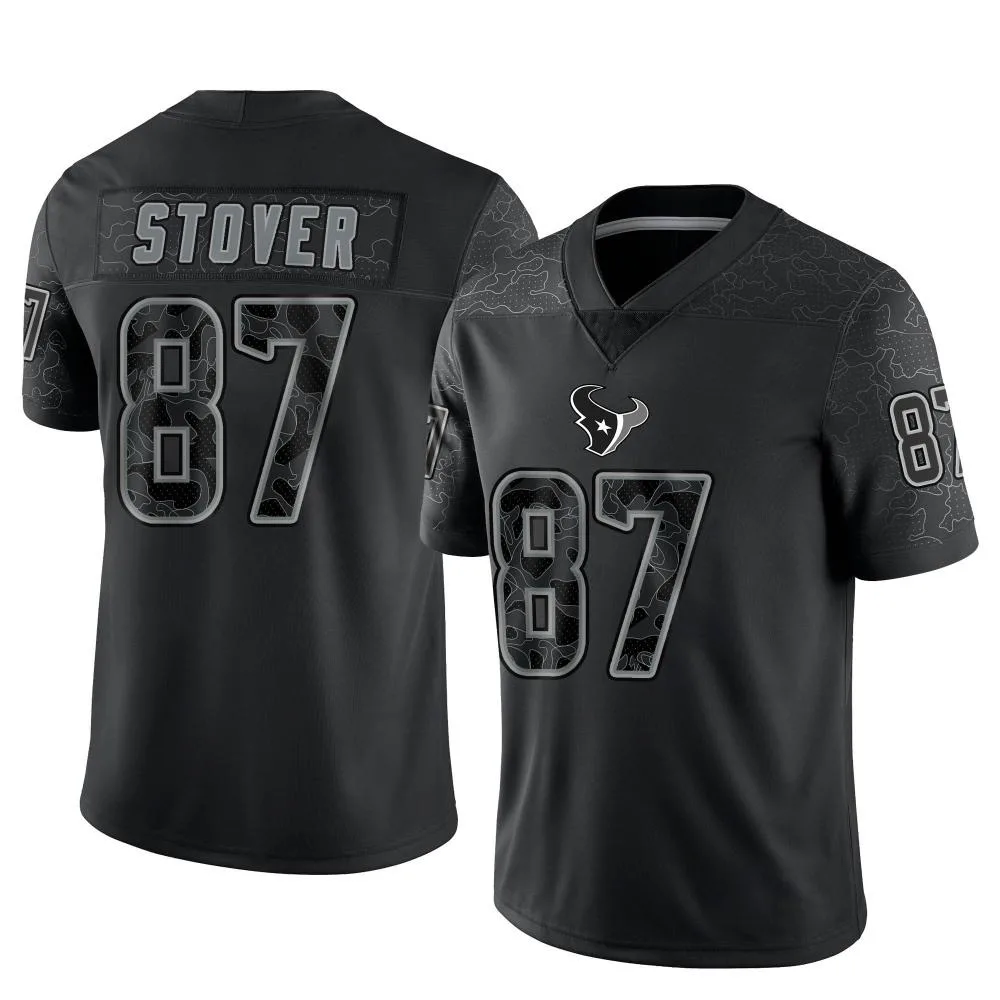 Youth Houston Texans Cade Stover Nike Reflective Limited Black Jersey Youth Houston Texans Cade Stover Nike Reflective Limited Black Jersey
