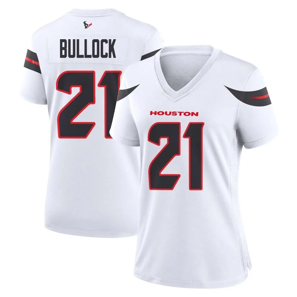 Women's Houston Texans Calen Bullock Nike Game White Jersey Women's Houston Texans Calen Bullock Nike Game White Jersey
