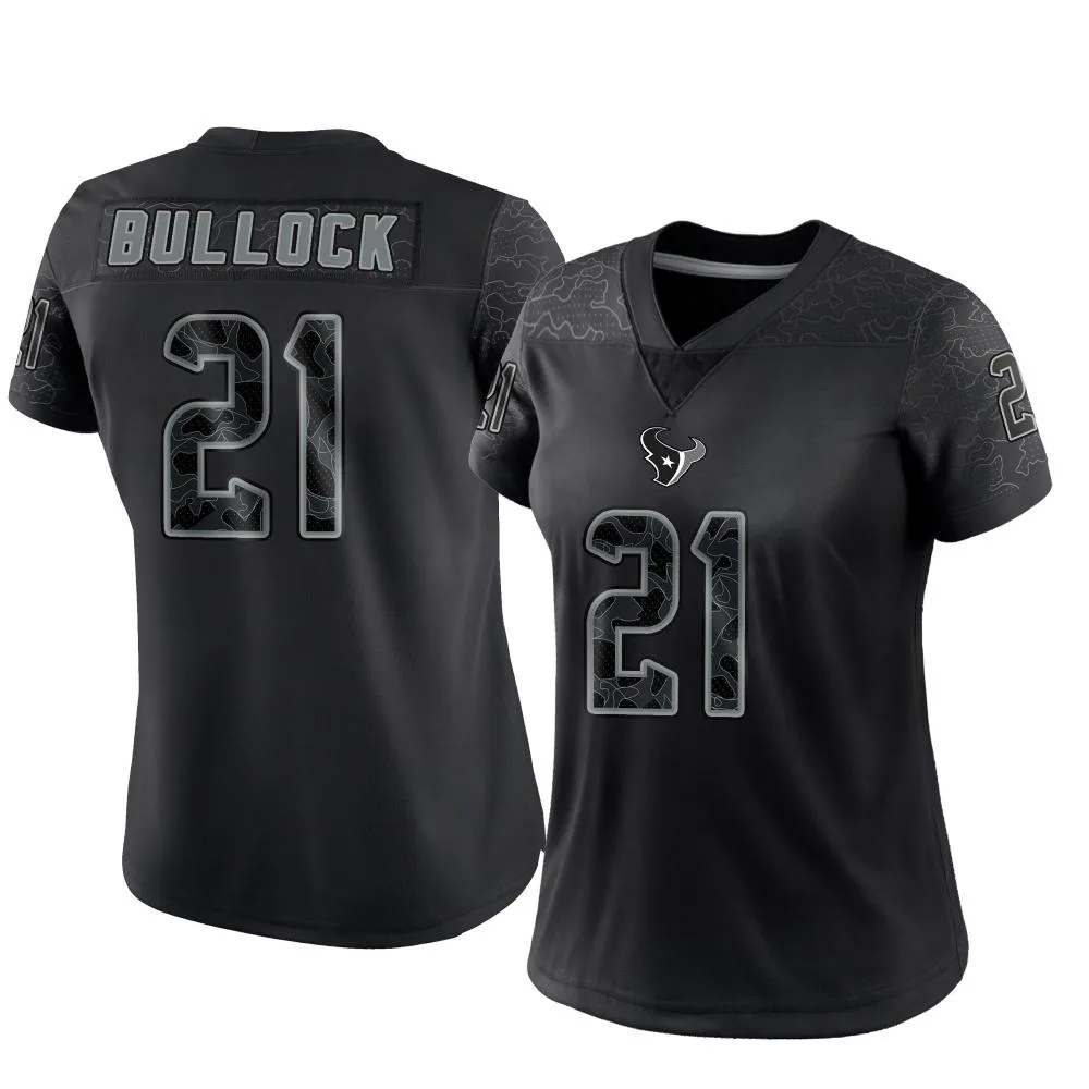 Women's Houston Texans Calen Bullock Nike Reflective Limited Black Jersey Women's Houston Texans Calen Bullock Nike Reflective Limited Black Jersey