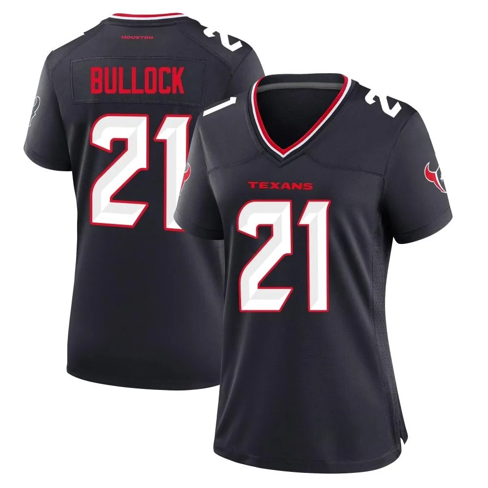 Women's Houston Texans Calen Bullock Nike Team Game Navy Jersey Women's Houston Texans Calen Bullock Nike Team Game Navy Jersey