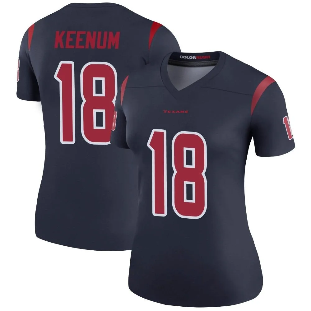 Women's Houston Texans Case Keenum Nike Color Rush Legend Navy Jersey Women's Houston Texans Case Keenum Nike Color Rush Legend Navy Jersey