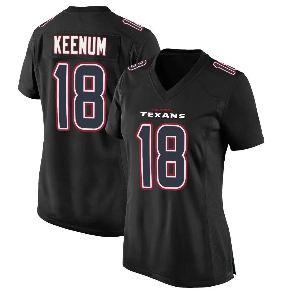 Women's Houston Texans Case Keenum Nike Fashion Game Black Jersey Women's Houston Texans Case Keenum Nike Fashion Game Black Jersey
