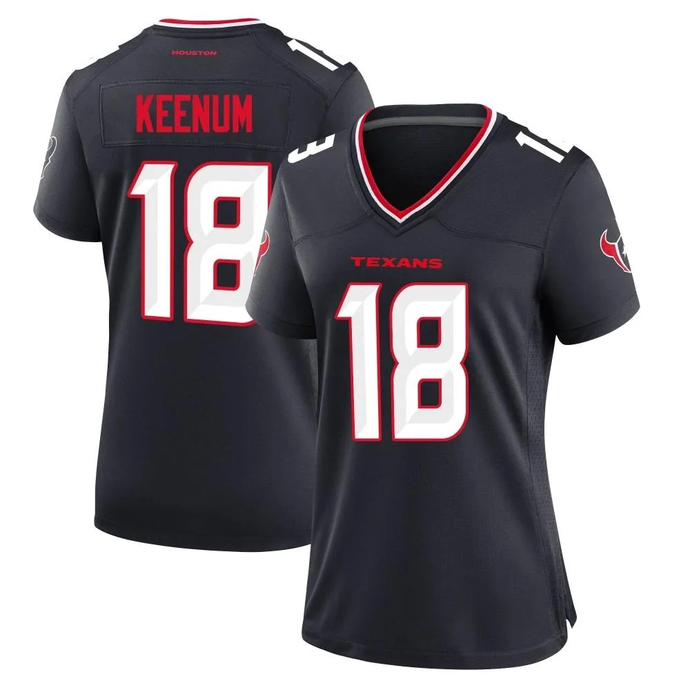 Women's Houston Texans Case Keenum Nike Team Game Navy Jersey Women's Houston Texans Case Keenum Nike Team Game Navy Jersey
