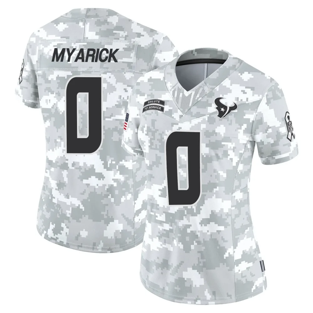 Women's Houston Texans Chris Myarick Nike 2024 Salute to Service Limited Arctic Camo Jersey Women's Houston Texans Chris Myarick Nike 2024 Salute to Service Limited Arctic Camo Jersey