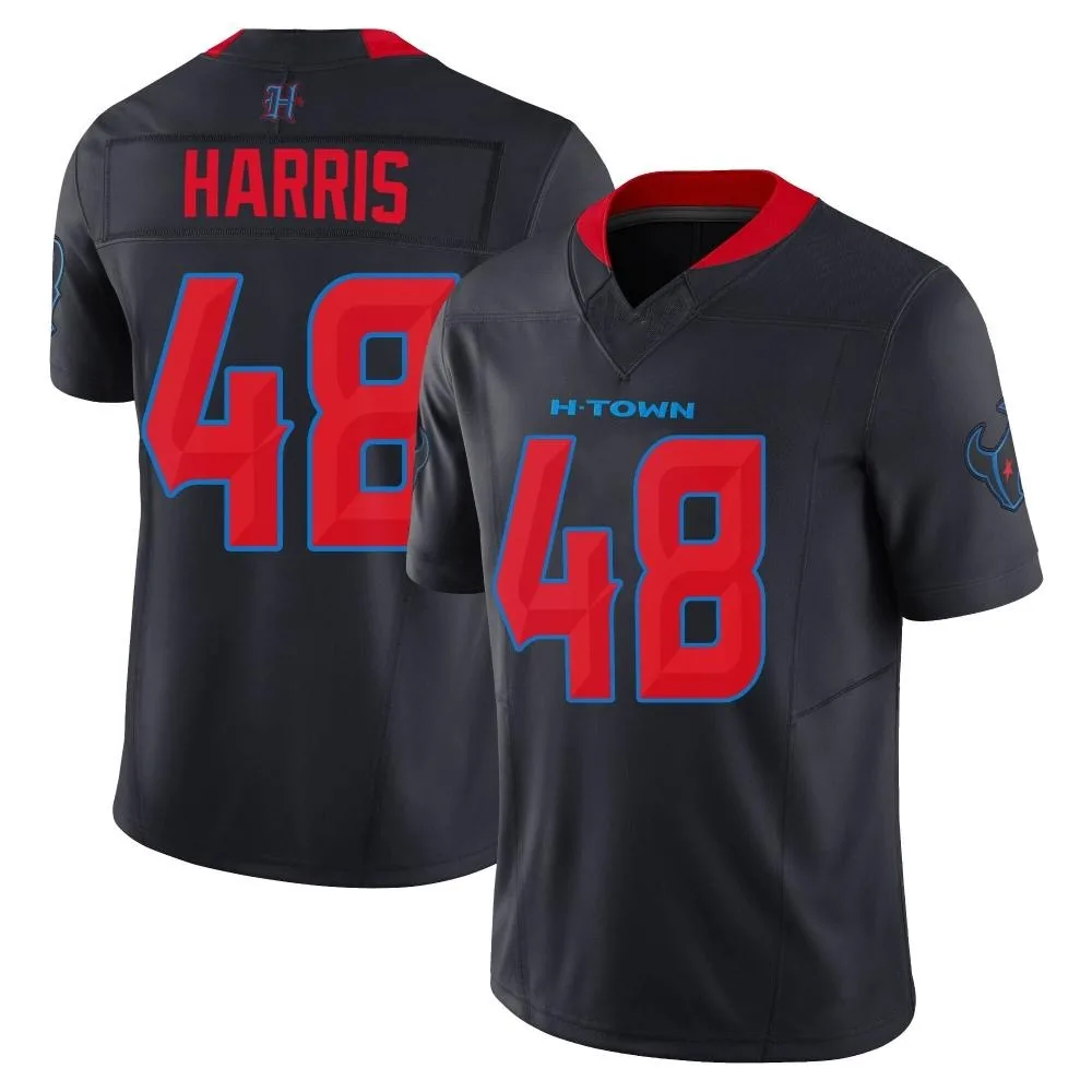 Men's Houston Texans Christian Harris Nike 2nd Alternate Vapor F.U.S.E. Limited Navy Jersey Men's Houston Texans Christian Harris Nike 2nd Alternate Vapor F.U.S.E. Limited Navy Jersey