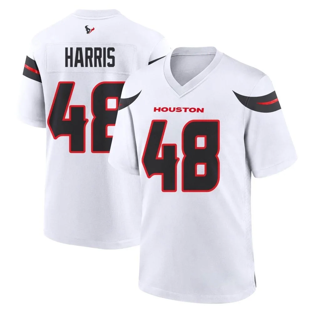 Men's Houston Texans Christian Harris Nike Game White Jersey Men's Houston Texans Christian Harris Nike Game White Jersey