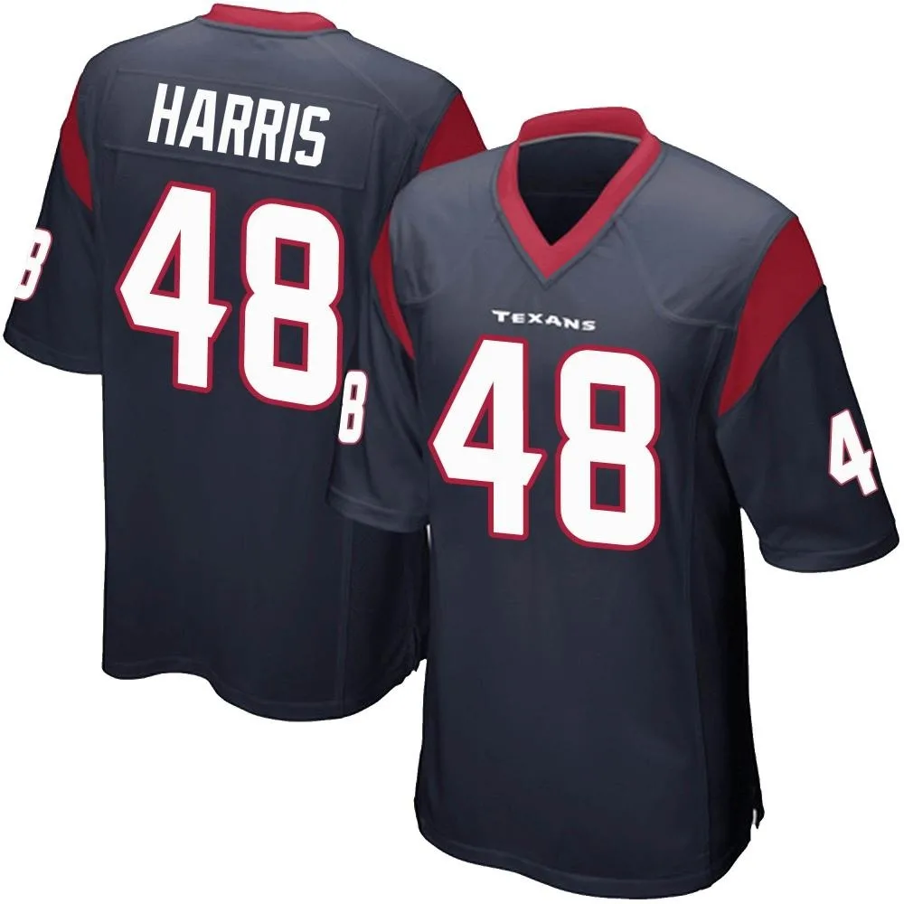 Men's Houston Texans Christian Harris Nike Team Color Game Navy Blue Jersey Men's Houston Texans Christian Harris Nike Team Color Game Navy Blue Jersey