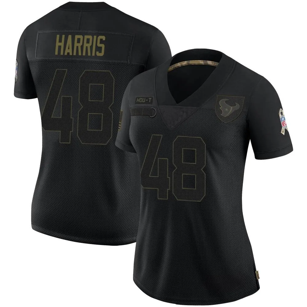 Women's Houston Texans Christian Harris Nike 2020 Salute To Service Limited Black Jersey Women's Houston Texans Christian Harris Nike 2020 Salute To Service Limited Black Jersey