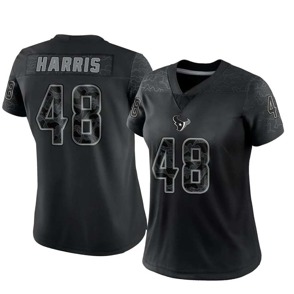 Women's Houston Texans Christian Harris Nike Reflective Limited Black Jersey Women's Houston Texans Christian Harris Nike Reflective Limited Black Jersey