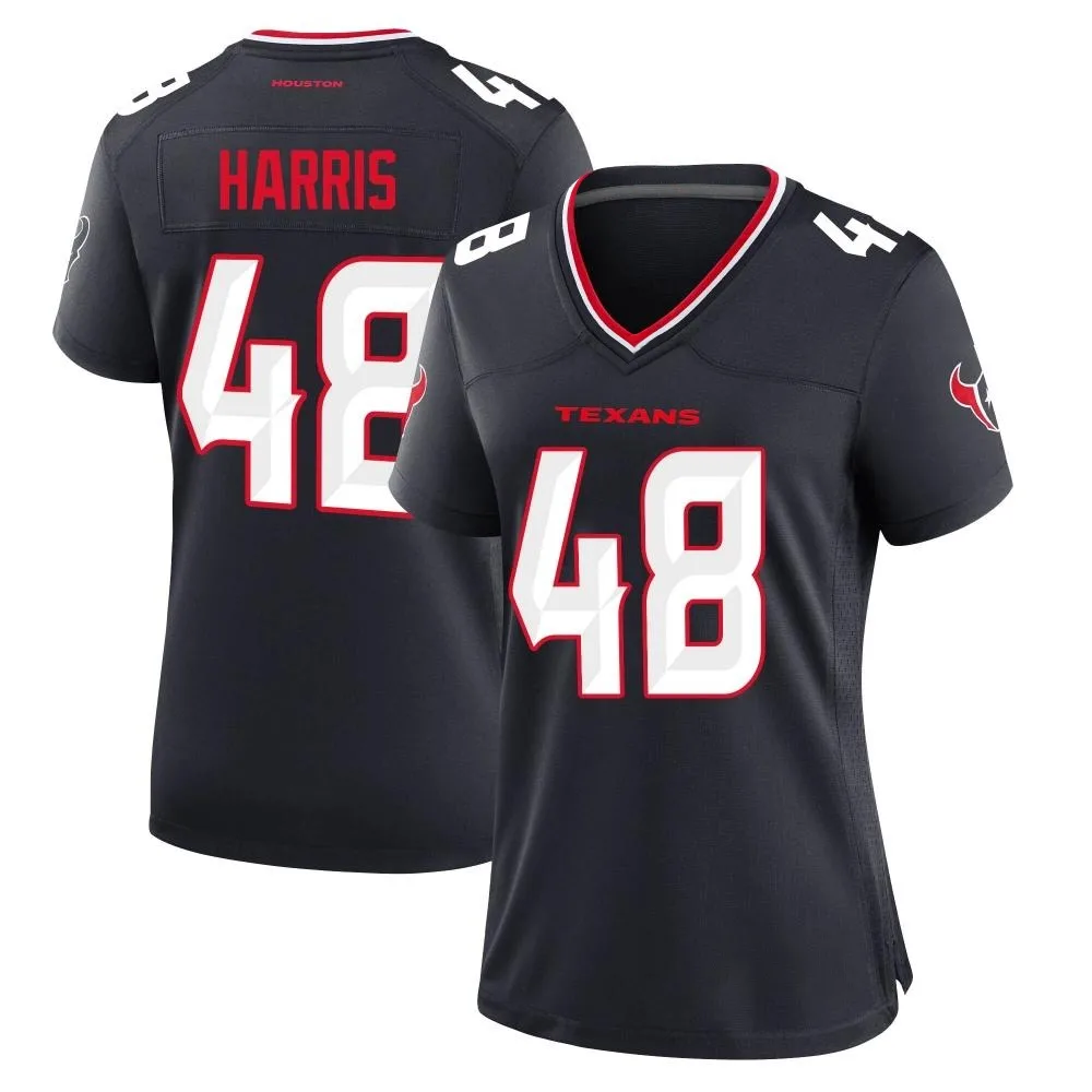 Women's Houston Texans Christian Harris Nike Team Game Navy Jersey Women's Houston Texans Christian Harris Nike Team Game Navy Jersey