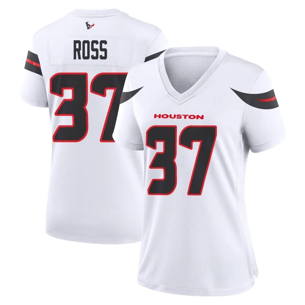 Women's Houston Texans D'angelo Ross Nike Game White Jersey Women's Houston Texans D'angelo Ross Nike Game White Jersey