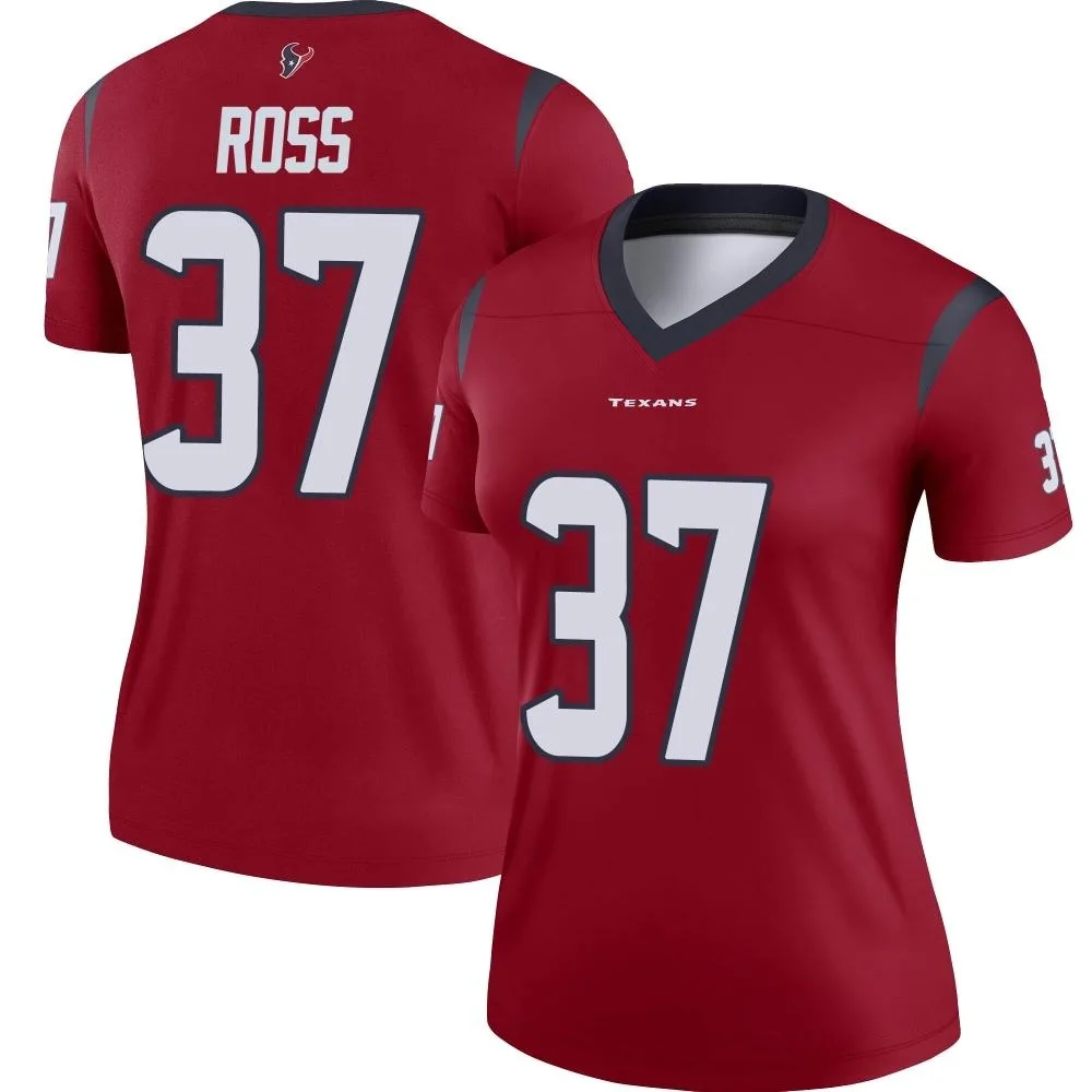 Women's Houston Texans D'angelo Ross Nike Legend Red Jersey Women's Houston Texans D'angelo Ross Nike Legend Red Jersey