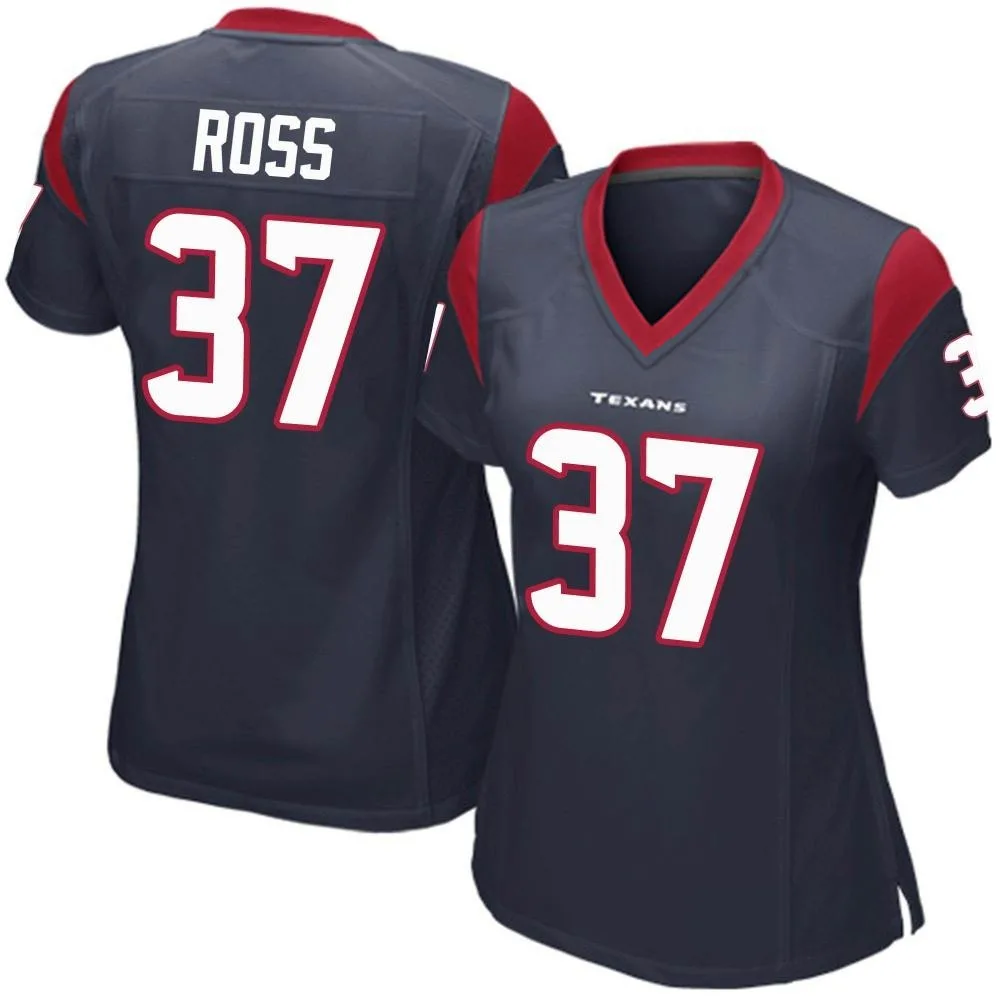 Women's Houston Texans D'angelo Ross Nike Team Color Game Navy Blue Jersey Women's Houston Texans D'angelo Ross Nike Team Color Game Navy Blue Jersey