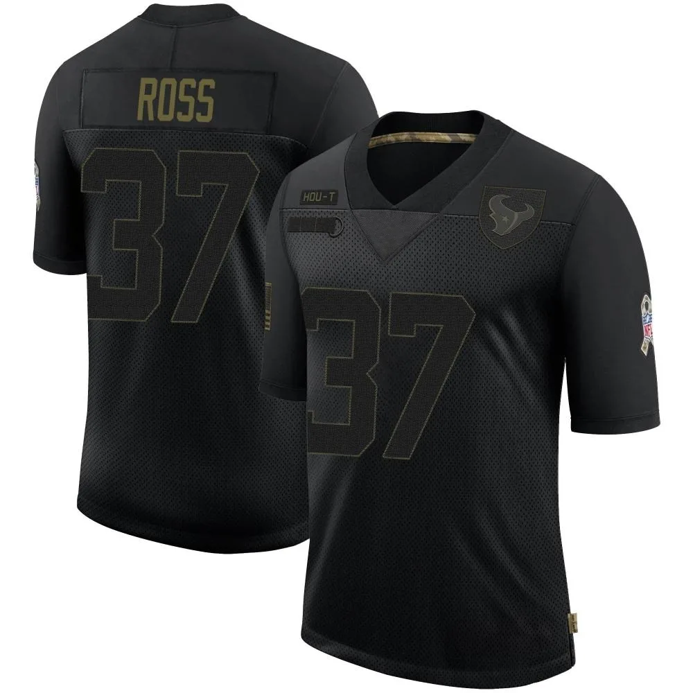 Youth Houston Texans D'angelo Ross Nike 2020 Salute To Service Limited Black Jersey Youth Houston Texans D'angelo Ross Nike 2020 Salute To Service Limited Black Jersey