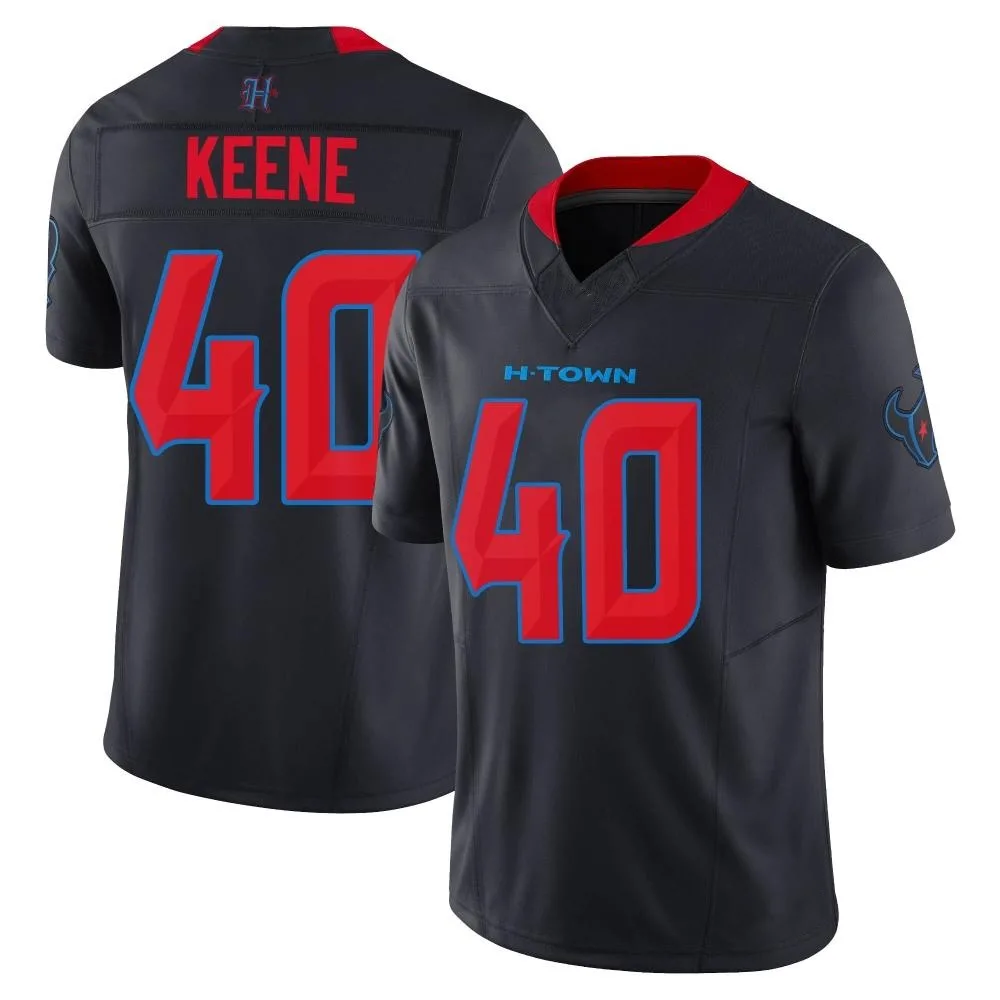 Men's Houston Texans Dalton Keene Nike 2nd Alternate Vapor F.U.S.E. Limited Navy Jersey Men's Houston Texans Dalton Keene Nike 2nd Alternate Vapor F.U.S.E. Limited Navy Jersey