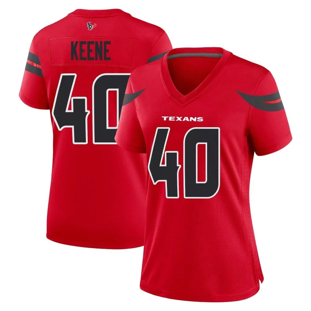 Women's Houston Texans Dalton Keene Nike Alternate Game Red Jersey Women's Houston Texans Dalton Keene Nike Alternate Game Red Jersey
