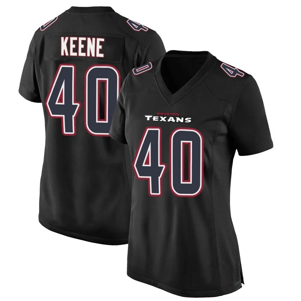 Women's Houston Texans Dalton Keene Nike Fashion Game Black Jersey Women's Houston Texans Dalton Keene Nike Fashion Game Black Jersey